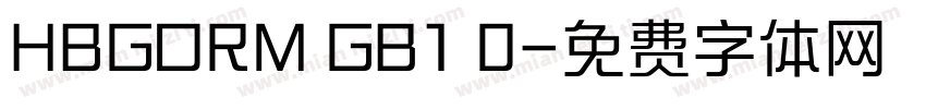 HBGORM GB1 0字体转换
